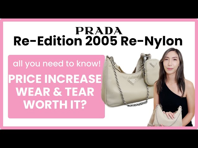 Prada Re-Edition 2005 Shoulder Bag Desert Beige in Re-Nylon with