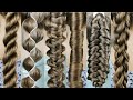 6 simple braids from only 3 strands. Very easy! 1 minute braids.