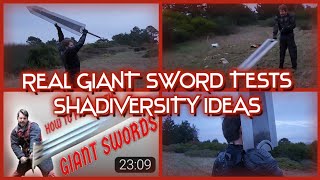 Official Response to Shadiversity How to Fight with GIANT SWORDS: Field Test with Real DRAGONSLAYER!