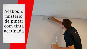 Como fazer a tinta acetinada?