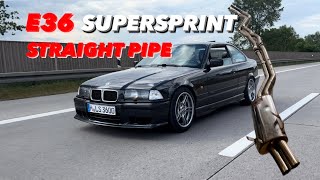 E36 320i Straight Pipe Supersprint  Flybys/Sound  Streetlife