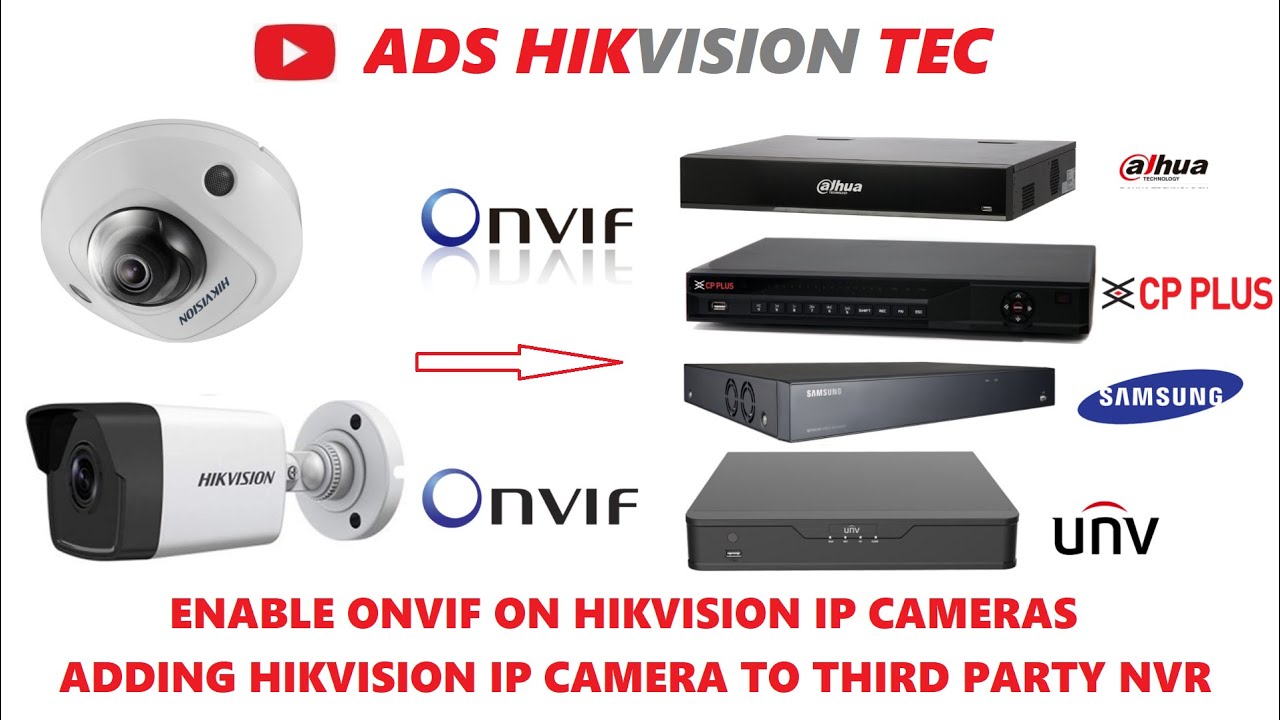 Hikvision IP camera Enable ONVIF - YouTube