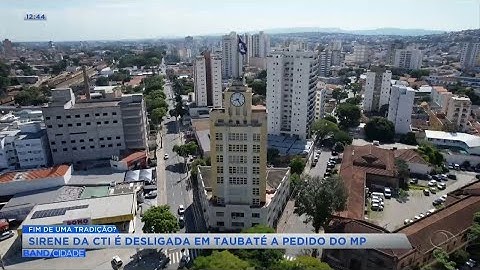 Sirena da CTI é desligada em Taubaté a pedido do MP | BAND CIDADE 1ª EDIÇÃO