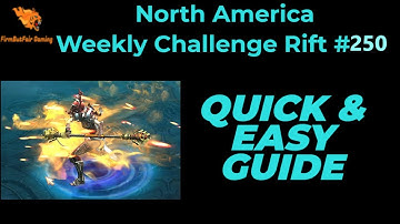 Diablo 3: NA Challenge Rift #250 - Quick & Easy Guide - Maps & Everything you need for a quick time!