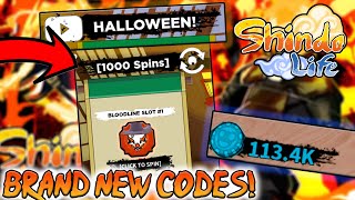 [1K Spins & 25K RellCoins] Shindo Life Halloween Update Spin Codes Brand New! [Update104]