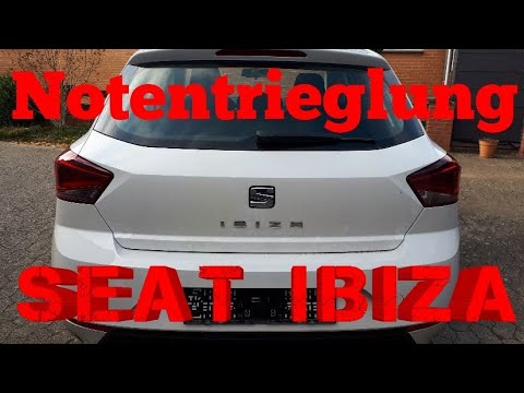 Notentriegelung Seat Ibiza Heckklappe notentriegeln Kofferraum