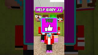 Help Little JJ Find His Parents  #minecraftshorts #animation #memes