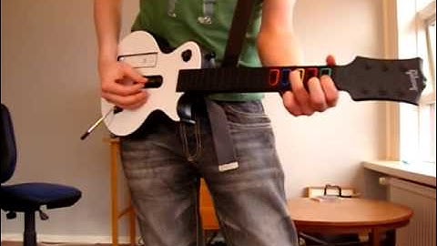 Wii guitar controlling LSDJ on Gameboy Light via Arduinoboy