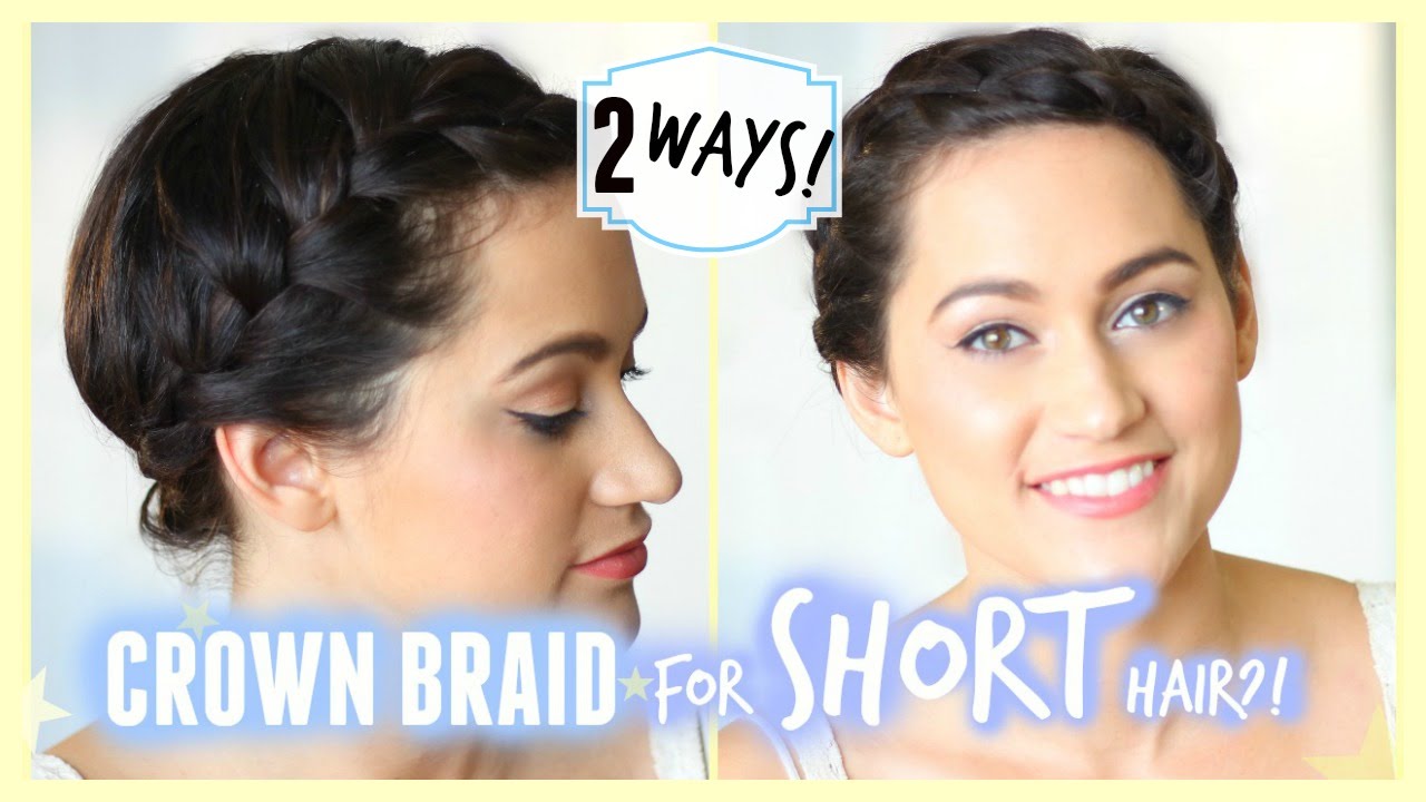 tutorial hairstyles for medium length hair crown braid tutorial for short u0026 medium length hair 2 ways youtube tutorial hairstyles for medium length hair crown braid tutorial for short u0026 medium length hair 2 ways youtube