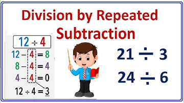 division by repeated subtraction / maths  3 rd std / division by using repeated subtraction