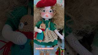 Green dresses 👗 outfit 🌸 #crochet #dolldresses