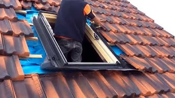 Attic conversion skylight installation - Velux Skylight GHL Opening Skylight