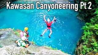 33 FOOT CLIFF JUMP!!! Kawasan Falls Canyoneering Adventure Pt 2!