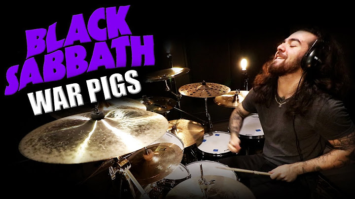 War Pigs Drums version - Drums performance video thumbnail