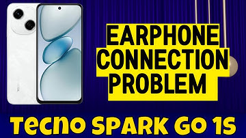 Earphone Connection Problem / Headphone Jack not Working Tecno Spark Go 1s