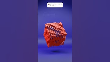 Satisfying Cube Animation - Blue. #3danimation #geometrynodes #shorts