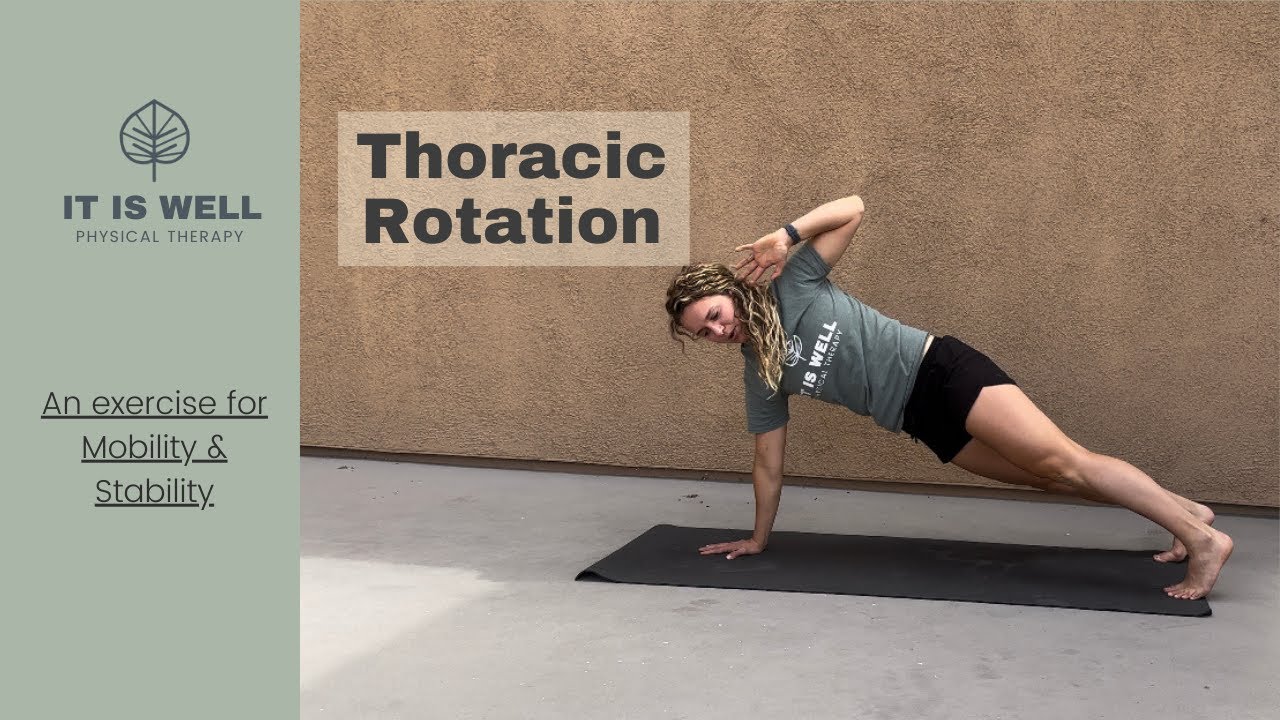 Thread the Needle Thoracic Rotation Plank Rotations YouTube