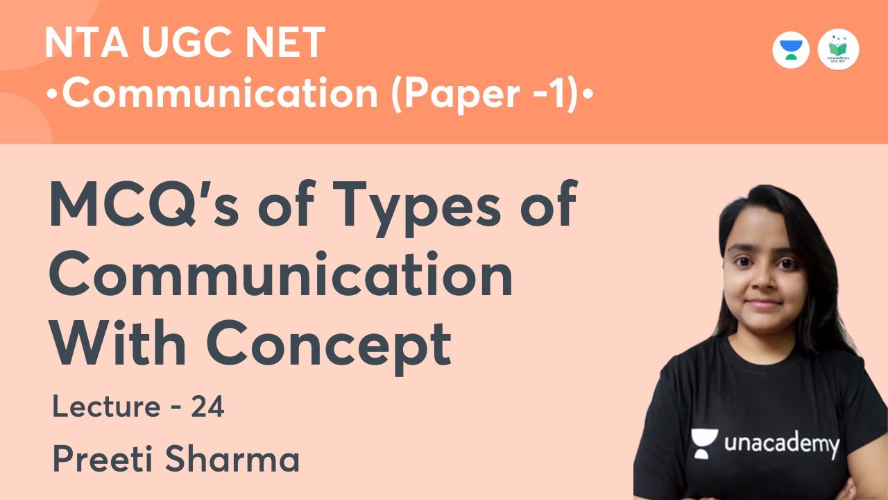 MCQ's of Types of Communication With Concept Communication NTA UGC