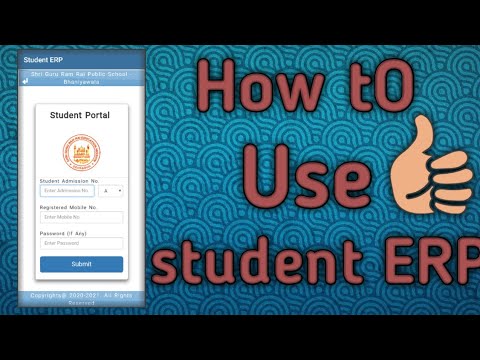 How to use student ERP