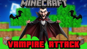 "VAMPIRE ATTACK" Minecraft Commands Bedrock | Command Block Minecraft Bedrock