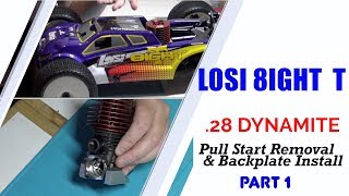 Celebrity Losi 8T RTR Pull Start Removal & Backplate Install Wealth