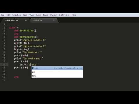 operaciones con lenguaje de programacion ruby