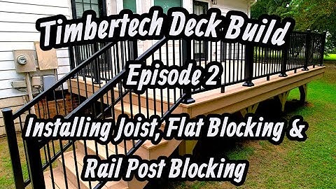 New Timbertech Composite Deck Build | Apex, NC 0825 | Episode 2
