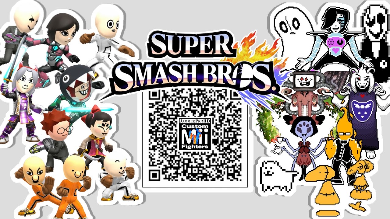 Freddy Bonnie Foxy Chica And More Mii Fighter Qr Codes For