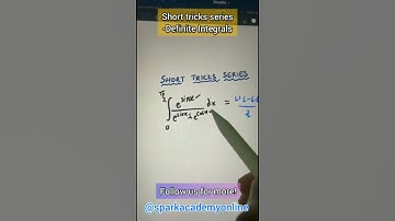 Super trick for Definite Integrals | Maths Short tricks