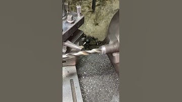 Drilling process in Lathe Machine #shortsfeed #machine #metalcutting #shortsvideo #lathemachine