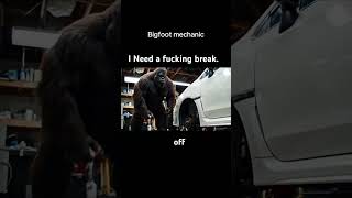 Bigfoot Vlog Of Him Working On His Car