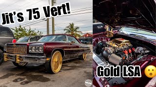 Whips By Wade : Jit's 1975 Caprice 24kt Gold LSA powered on 24