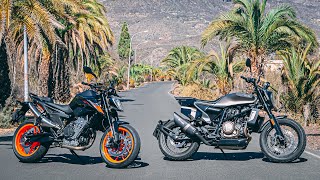 KTM Duke 790 vs Husqvarna Svartpilen 701: What is more fun?