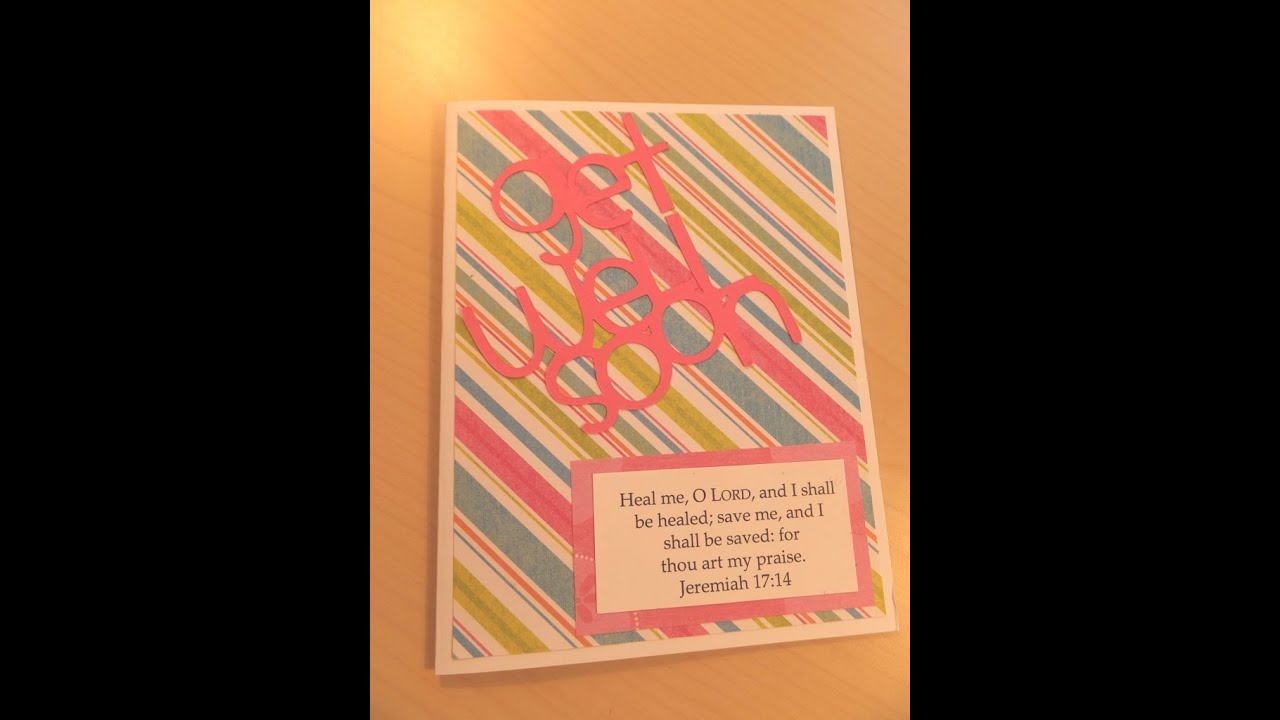 Get Well Card with Scripture - YouTube