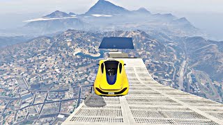 Gta 5 single Mega ramp gameplay