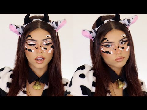 b*tch i&#039;m a cow - HALLOWEEN MAKEUP TUTORIAL -