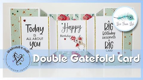 Double Gatefold Card | Card 7 - @LoveFromLiziChannel January card kit