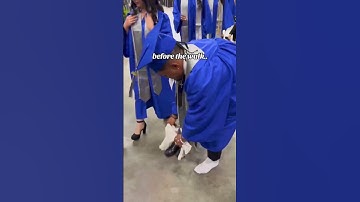 Breaking out the Moonwalk during Graduation 🎓 🤣