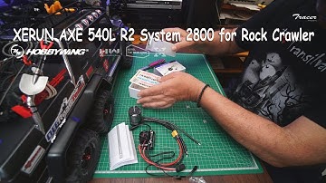 Unboxing & set up Hobbywing XERUN AXE 540L R2 System 2800 for Rock Crawler (COMBO) on TRX 6 (GR)