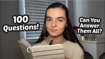 ASMR Quizzing You | Can You Answer These 100 General Knowledge Trivia Questions?
