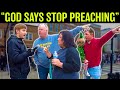 Christians go crazy on street preacher at christmas parade