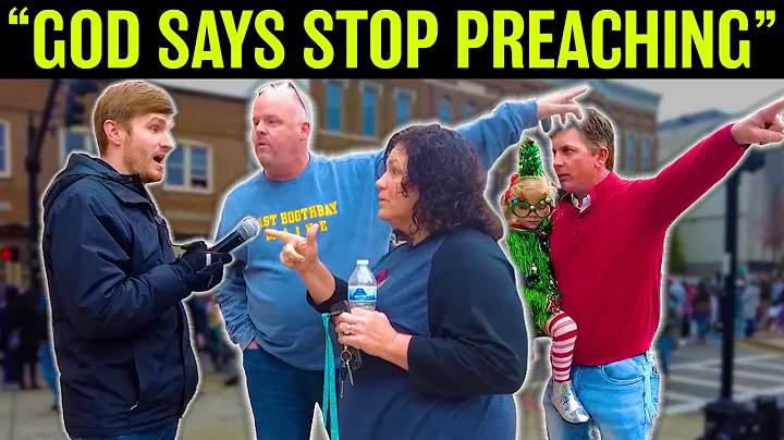 聖誕遊行中，基督徒對街頭傳教士興奮瘋狂表達意見！