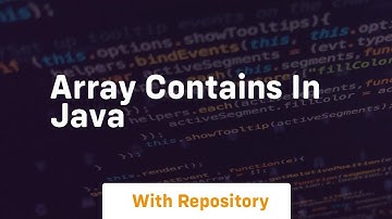 array contains in java