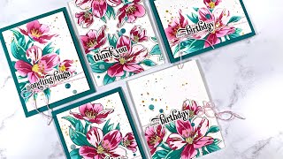 MANY Cards w the Craft Your Life Project Kit Splendid Bouquet Set | AlteNew