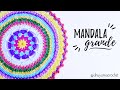 Como tejer un MANDALA GRANDE a crochet | AHUYAMA CROCHET