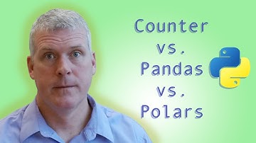 Python Counter is fast vs. Pandas and Polars