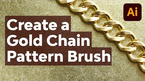 Draw a Gold Chain by Making Your Own Illustrator Pattern Brush