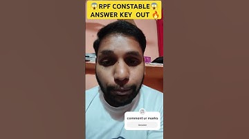 😱RPF CONSTABLE😱 ANSWER KEY  OUT 🔥 #rpfconstable #railway #rpf #rpfconstable2024