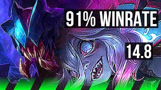 REK'SAI vs BRIAR (JGL) | 91% winrate, 10/6/20 | NA Diamond | 14.8