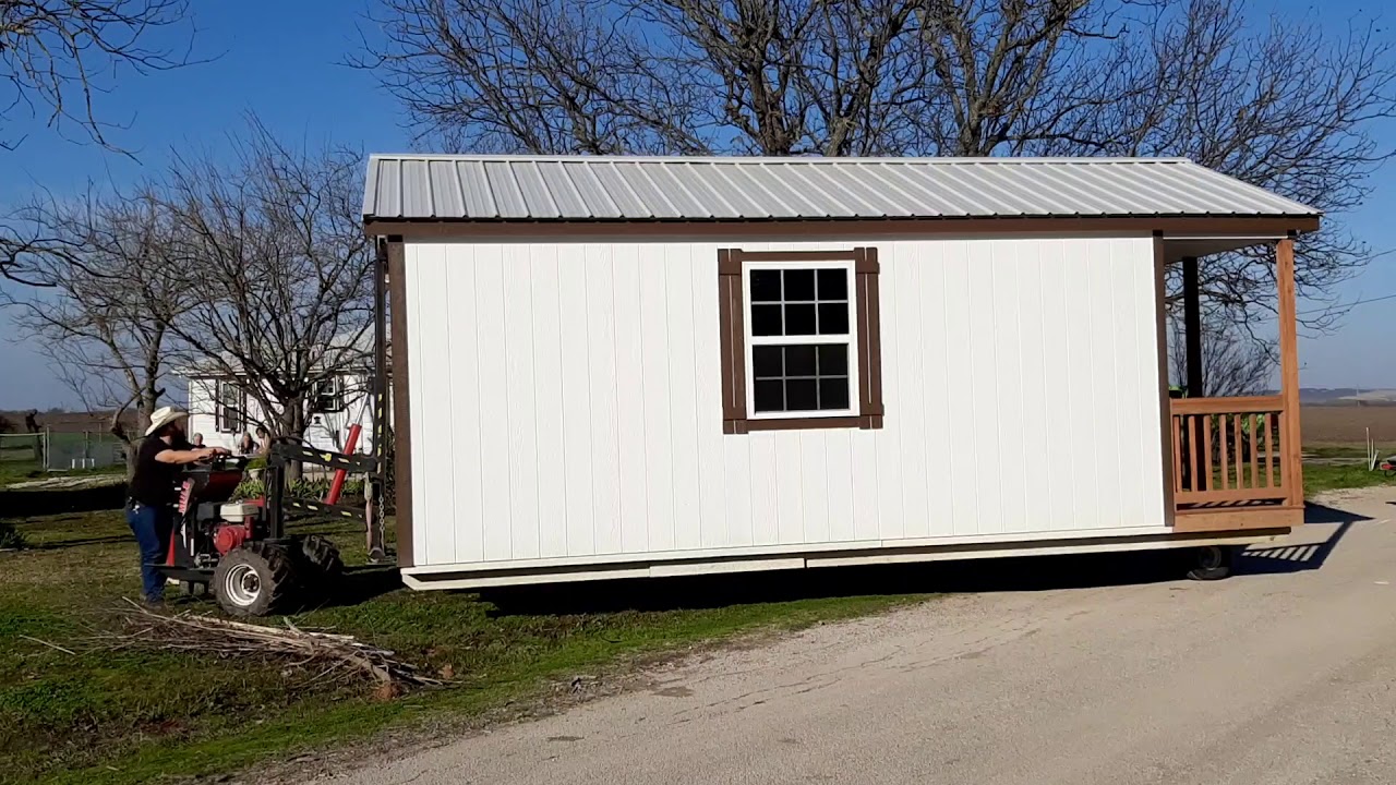 Quality Storage Buildings Shed Delivery with Mule YouTube